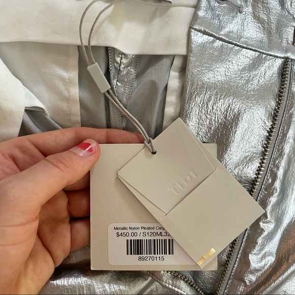 *SOLD* TIBI NWT crispy nylon stella cargo pants - Picture 5 of 11